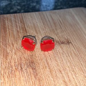 Red Kate Spade studs
